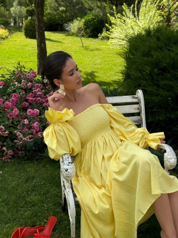 Сукня з пишними рукавами “Limoncello”