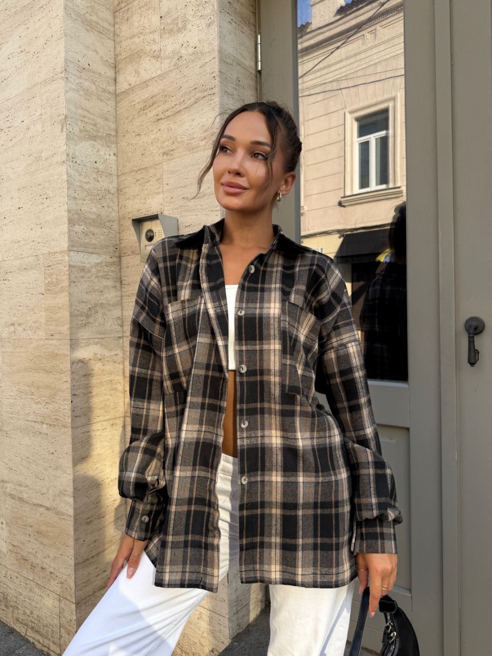 Сорочка у клітинку “Mila”