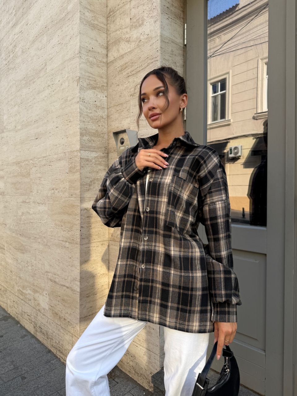 Сорочка у клітинку “Mila” - Зображення 2