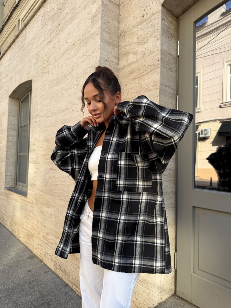 Сорочка у клітинку “Mila” - Зображення 6