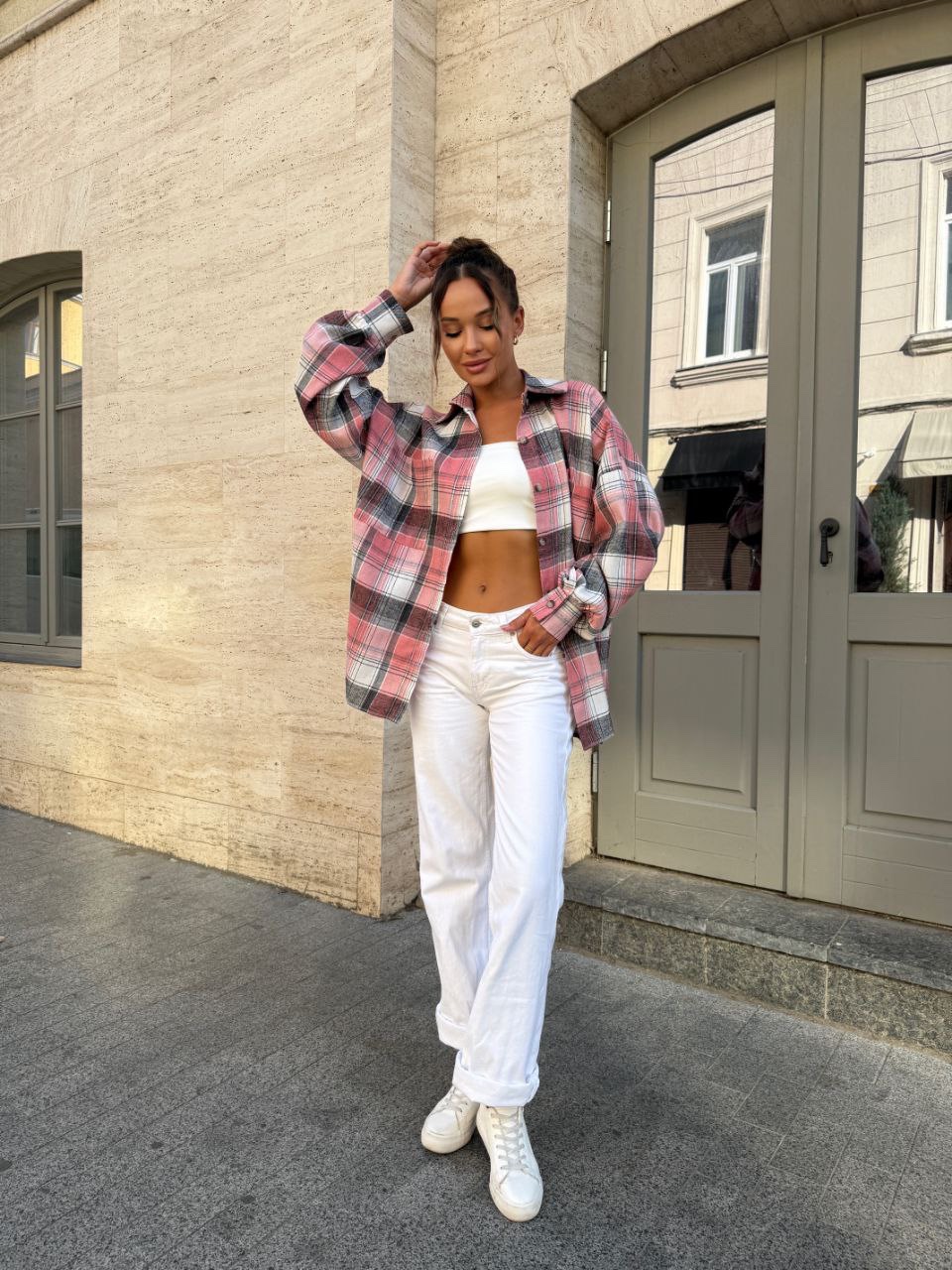 Сорочка у клітинку “Mila” - Зображення 12