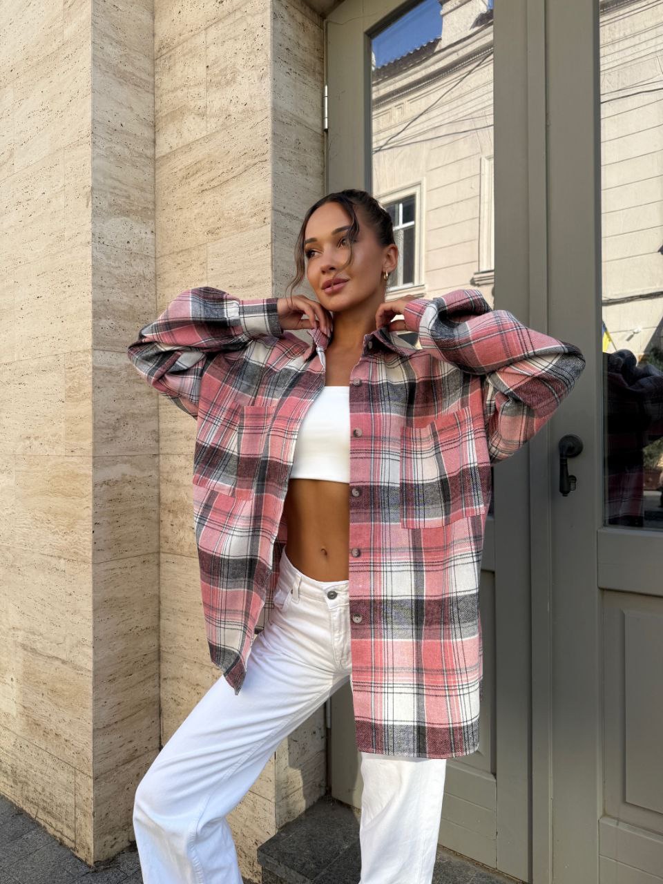 Сорочка у клітинку “Mila” - Зображення 10