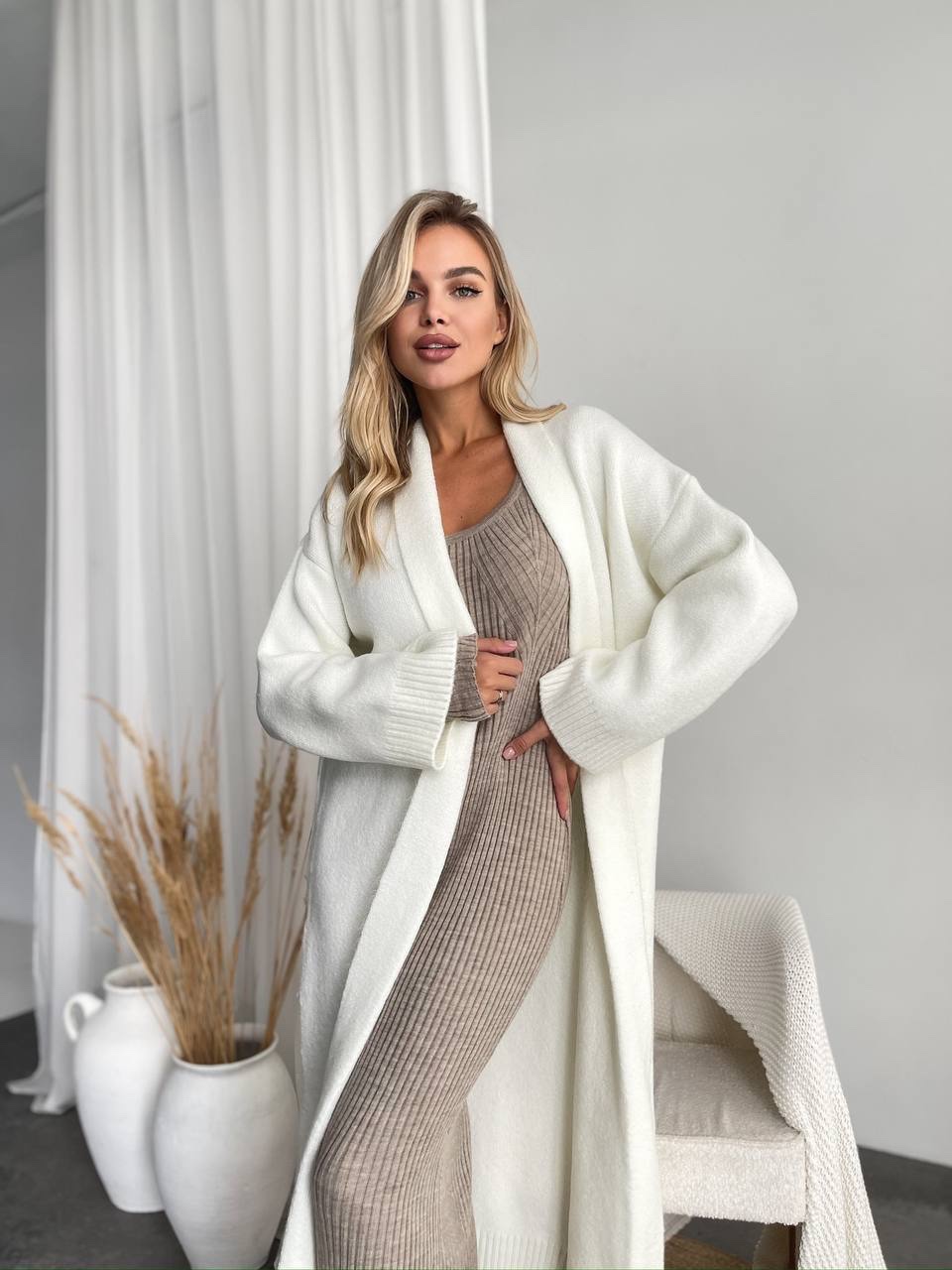 Кардиган “Sophie” з мʼякої пухнастої пряжі - Зображення 2