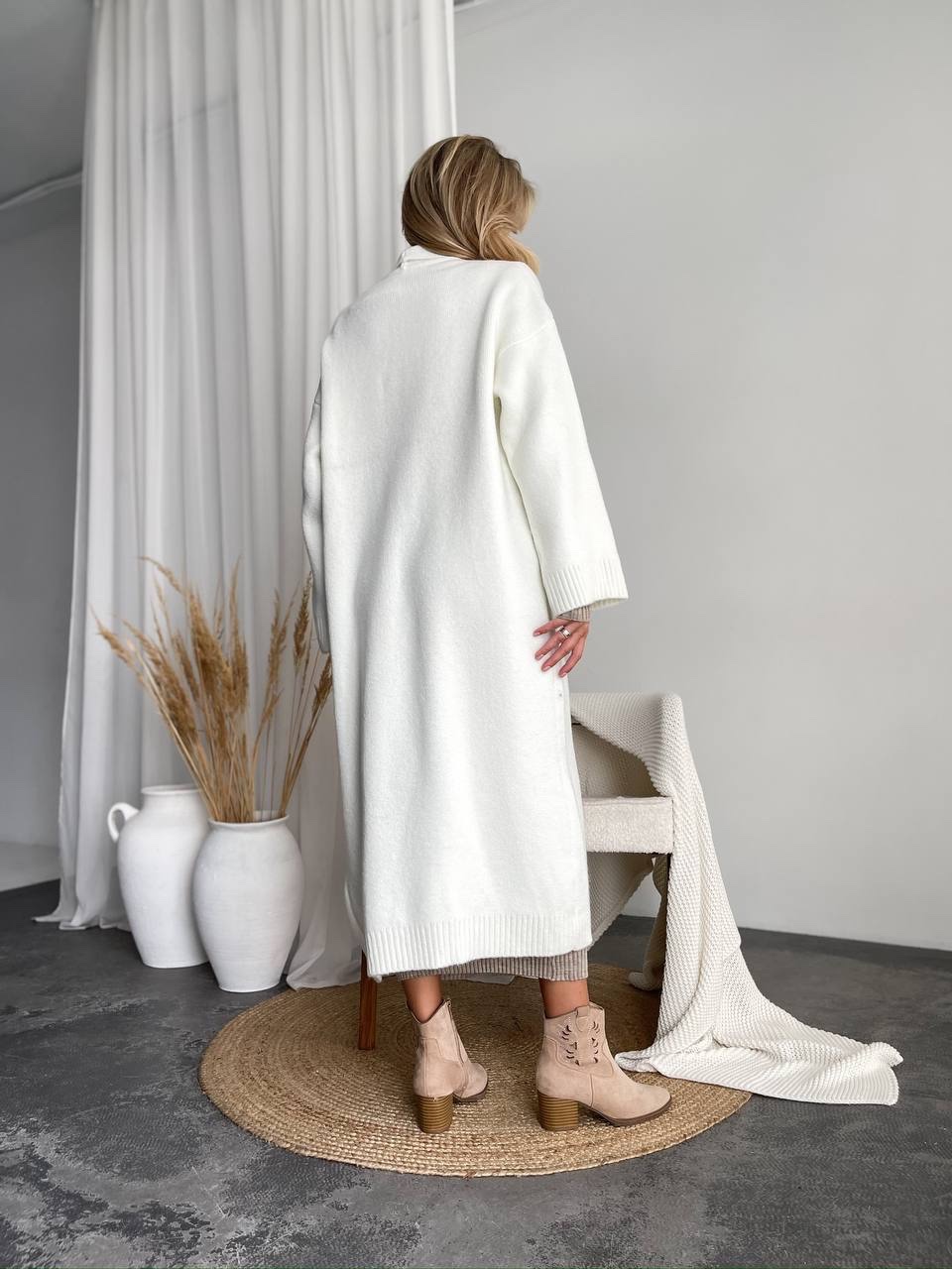 Кардиган “Sophie” з мʼякої пухнастої пряжі - Зображення 3