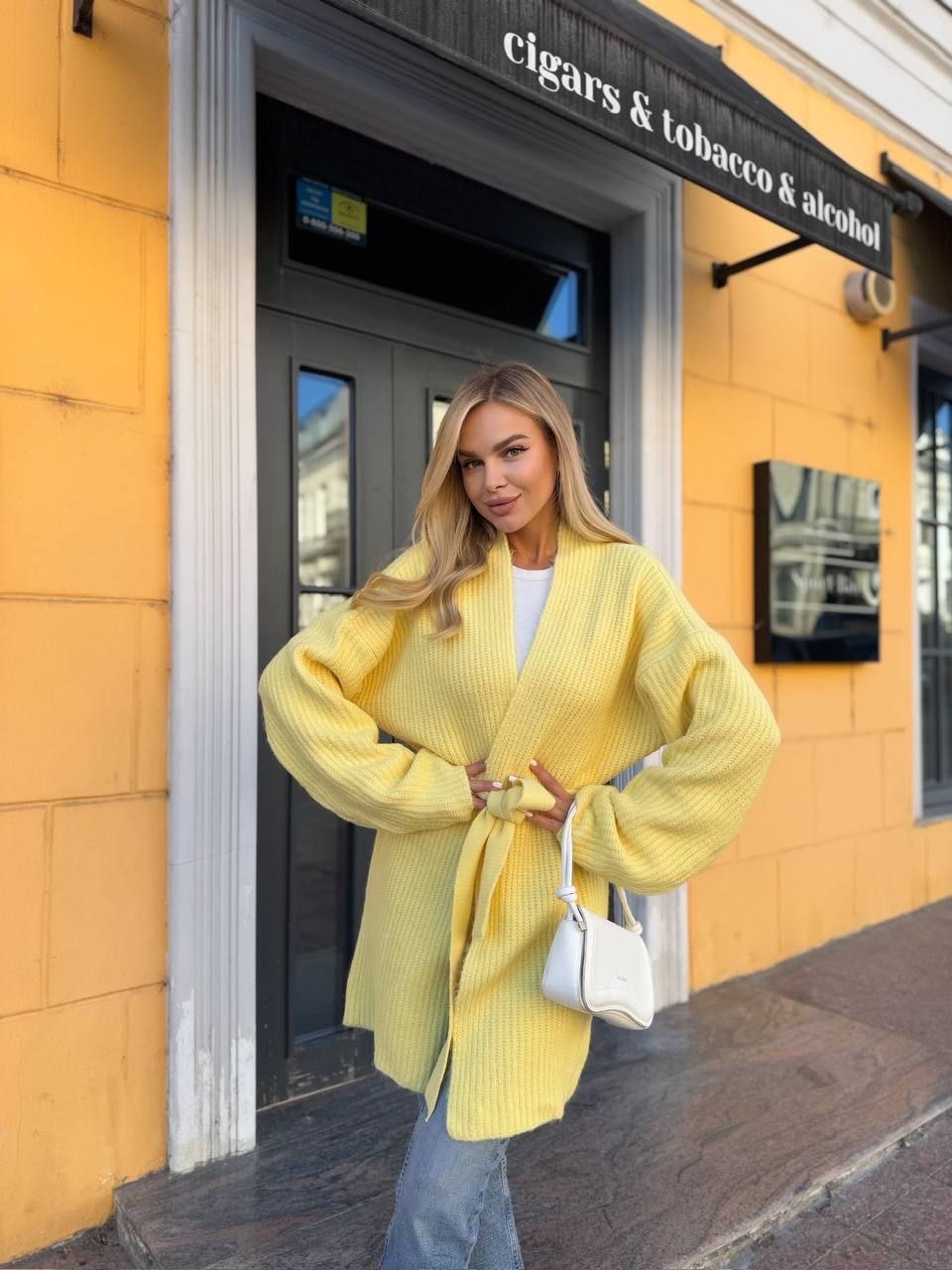 Кардиган-кімоно “Della” з поясом - Зображення 10