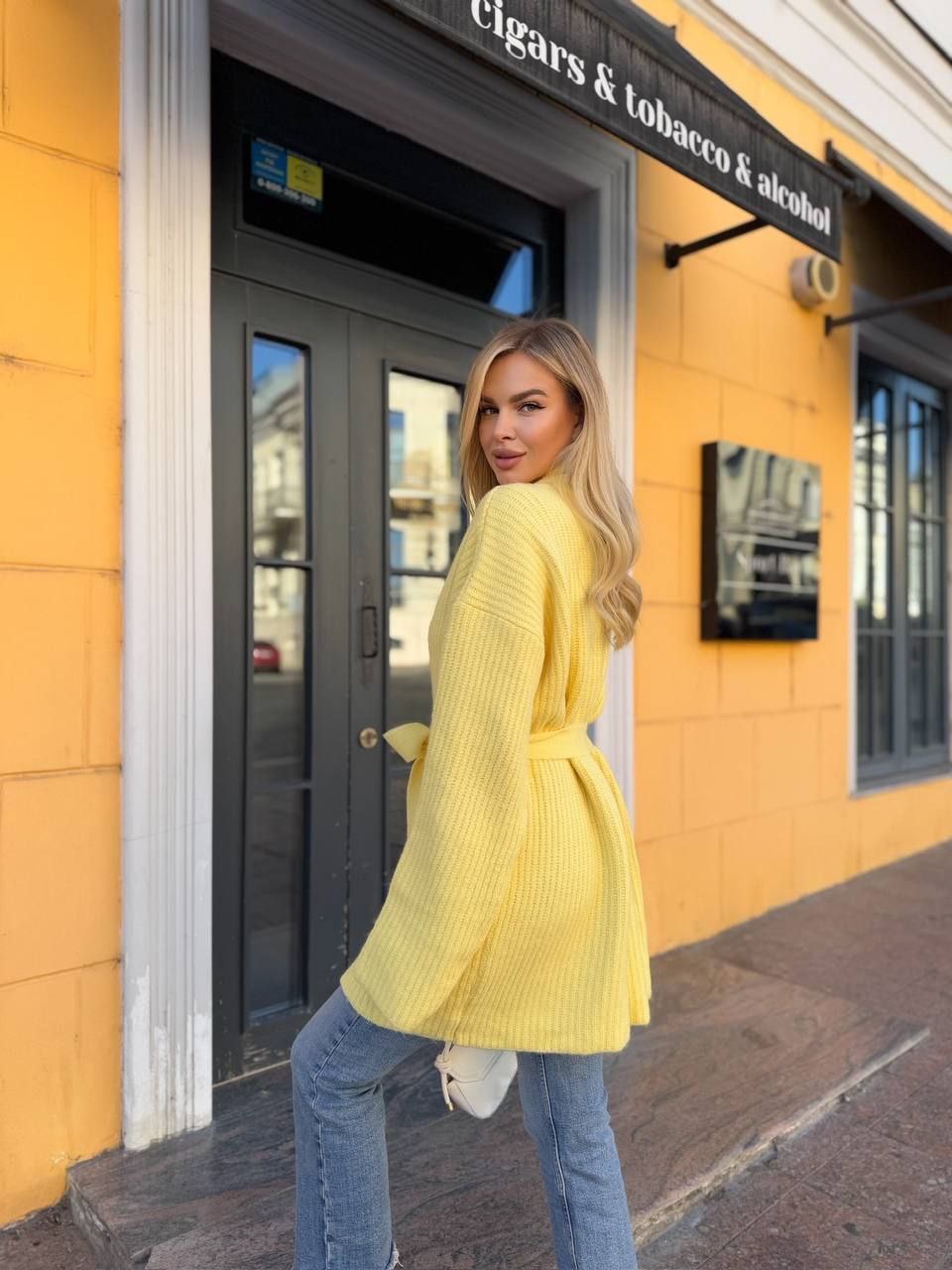 Кардиган-кімоно “Della” з поясом - Зображення 12