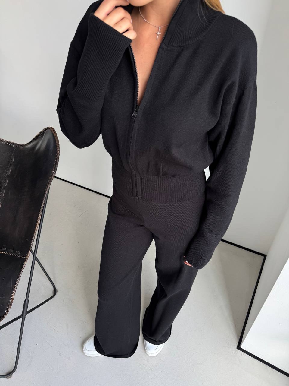 В’язаний костюм “Samantha” з широкими штанами - Зображення 11