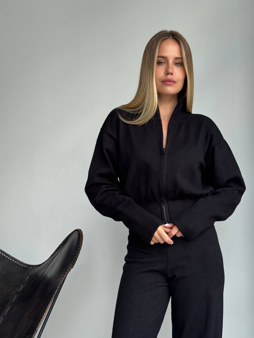 В’язаний костюм “Samantha” з широкими штанами - Зображення 13