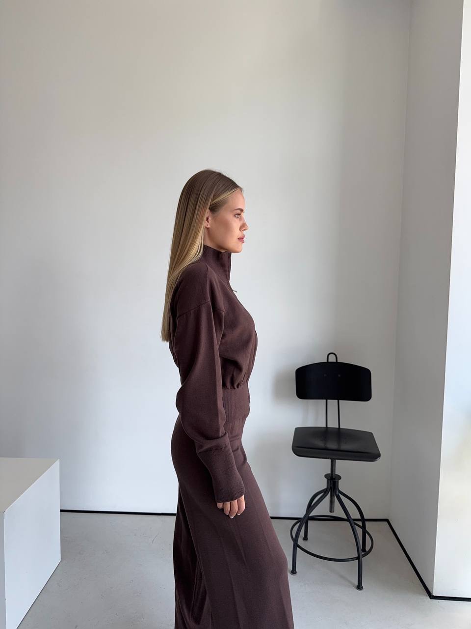 В’язаний костюм “Samantha” з широкими штанами - Зображення 8