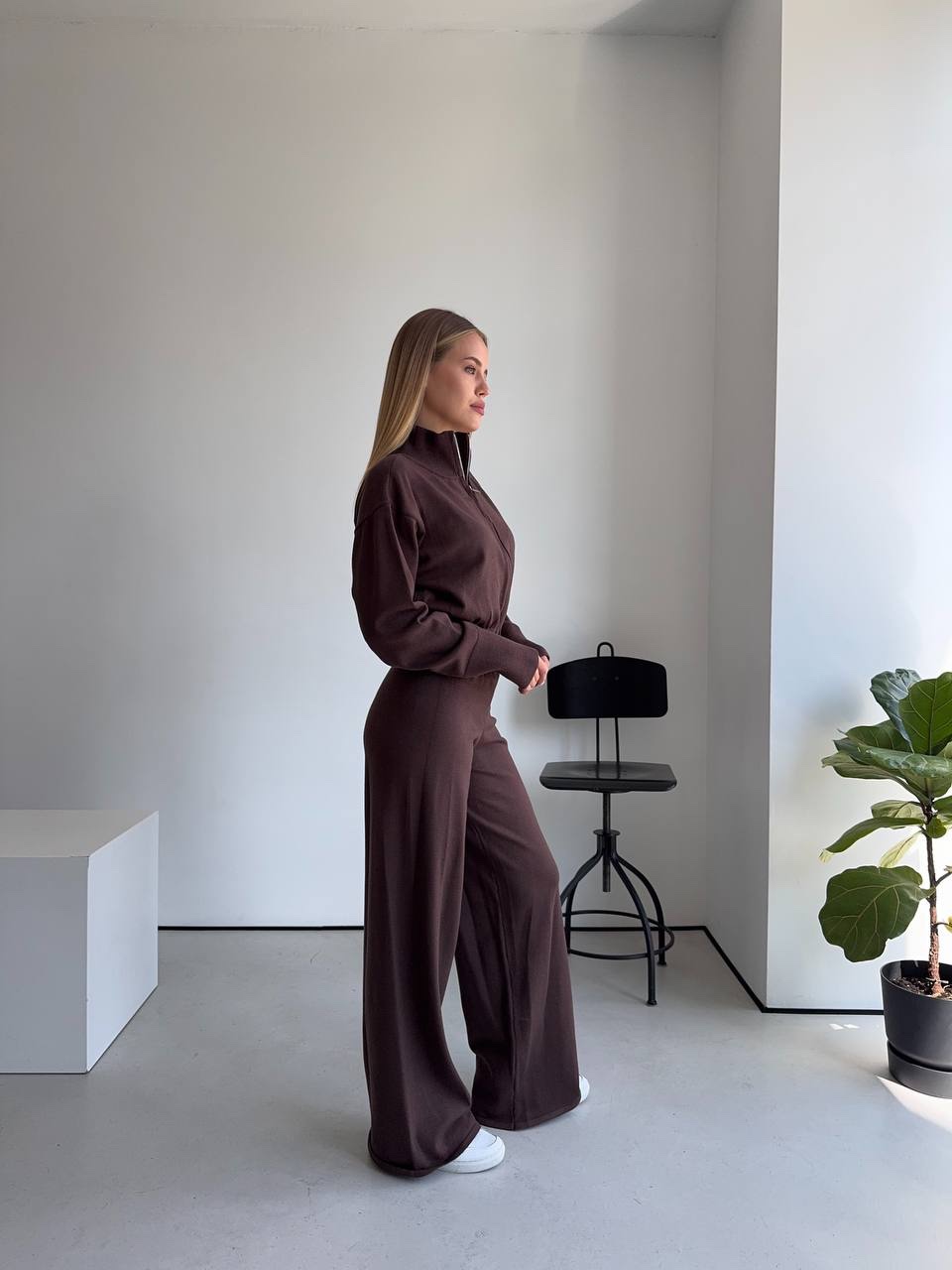 В’язаний костюм “Samantha” з широкими штанами - Зображення 9