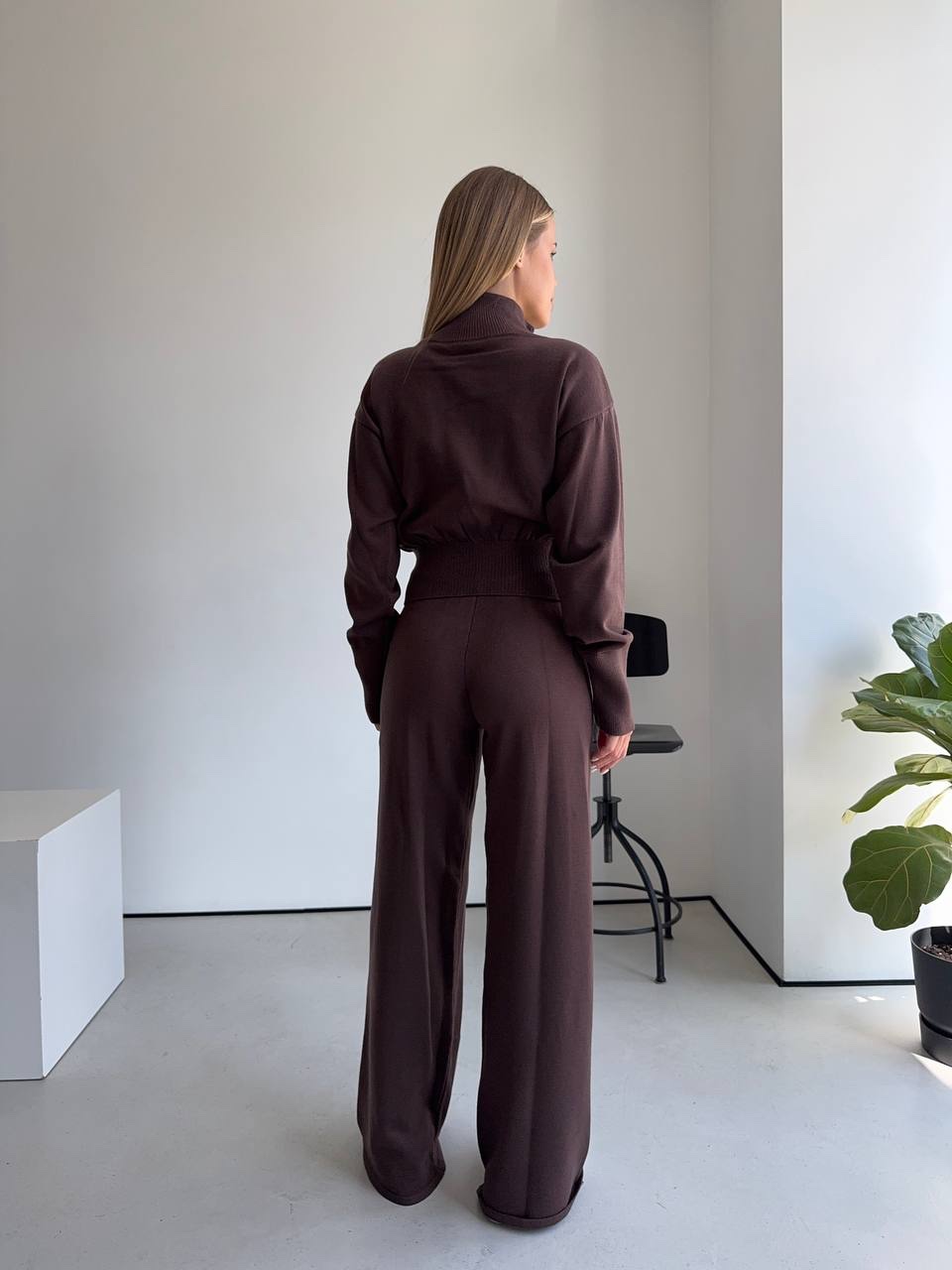 В’язаний костюм “Samantha” з широкими штанами - Зображення 10