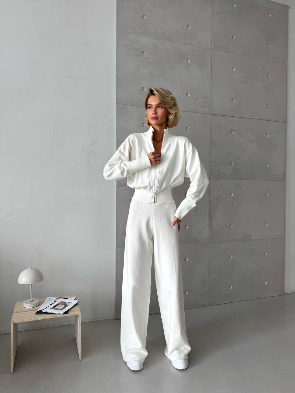 В’язаний костюм “Samantha” з широкими штанами - Зображення 5