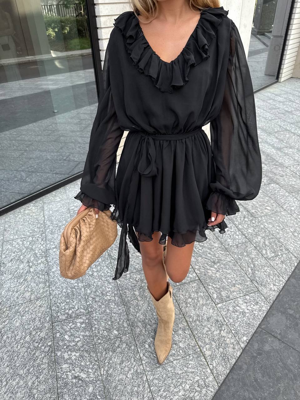 Сукня міні “Ellie” з шифону