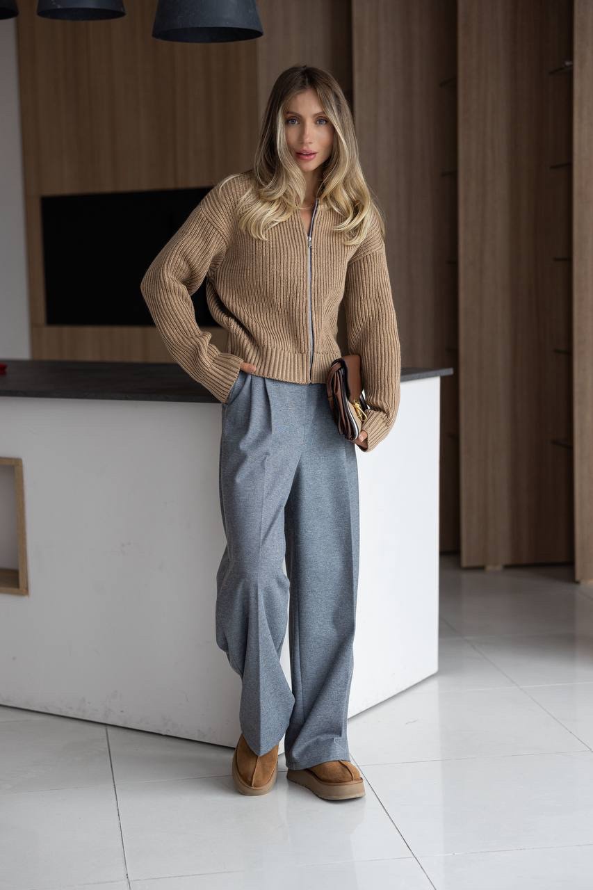 В’язаний бомбер “Morgan” на блискавці - Зображення 17