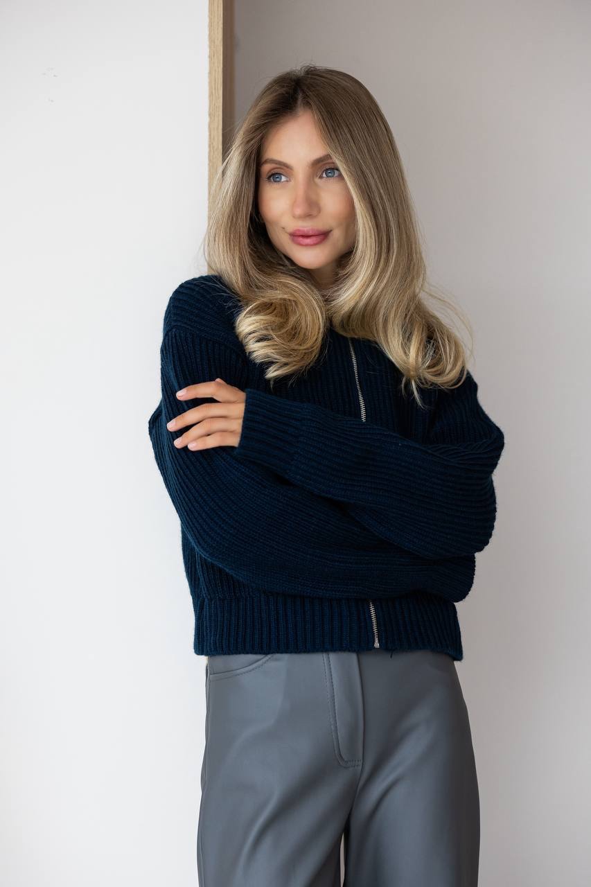 В’язаний бомбер “Morgan” на блискавці - Зображення 26