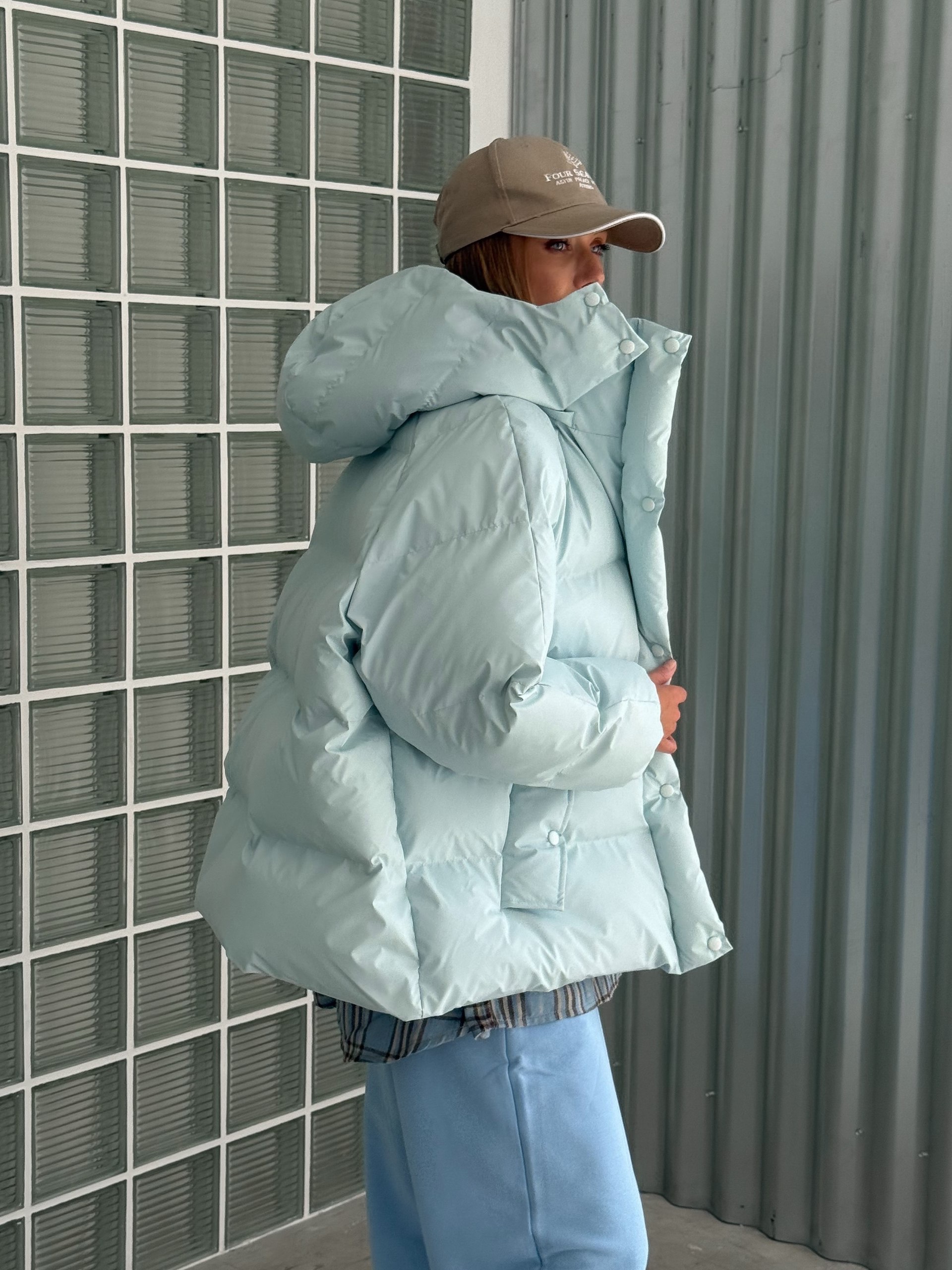 Обʼємний пуфер “Irish” з капюшоном - Зображення 26