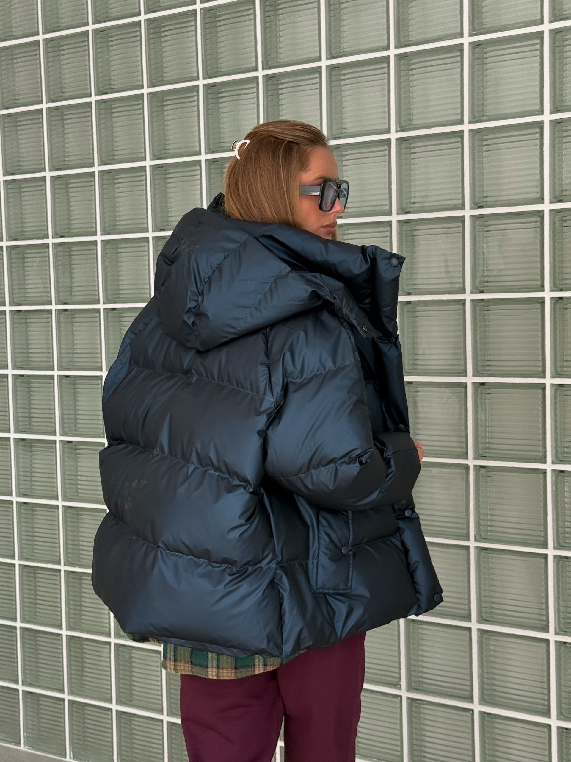 Обʼємний пуфер “Irish” з капюшоном - Зображення 21