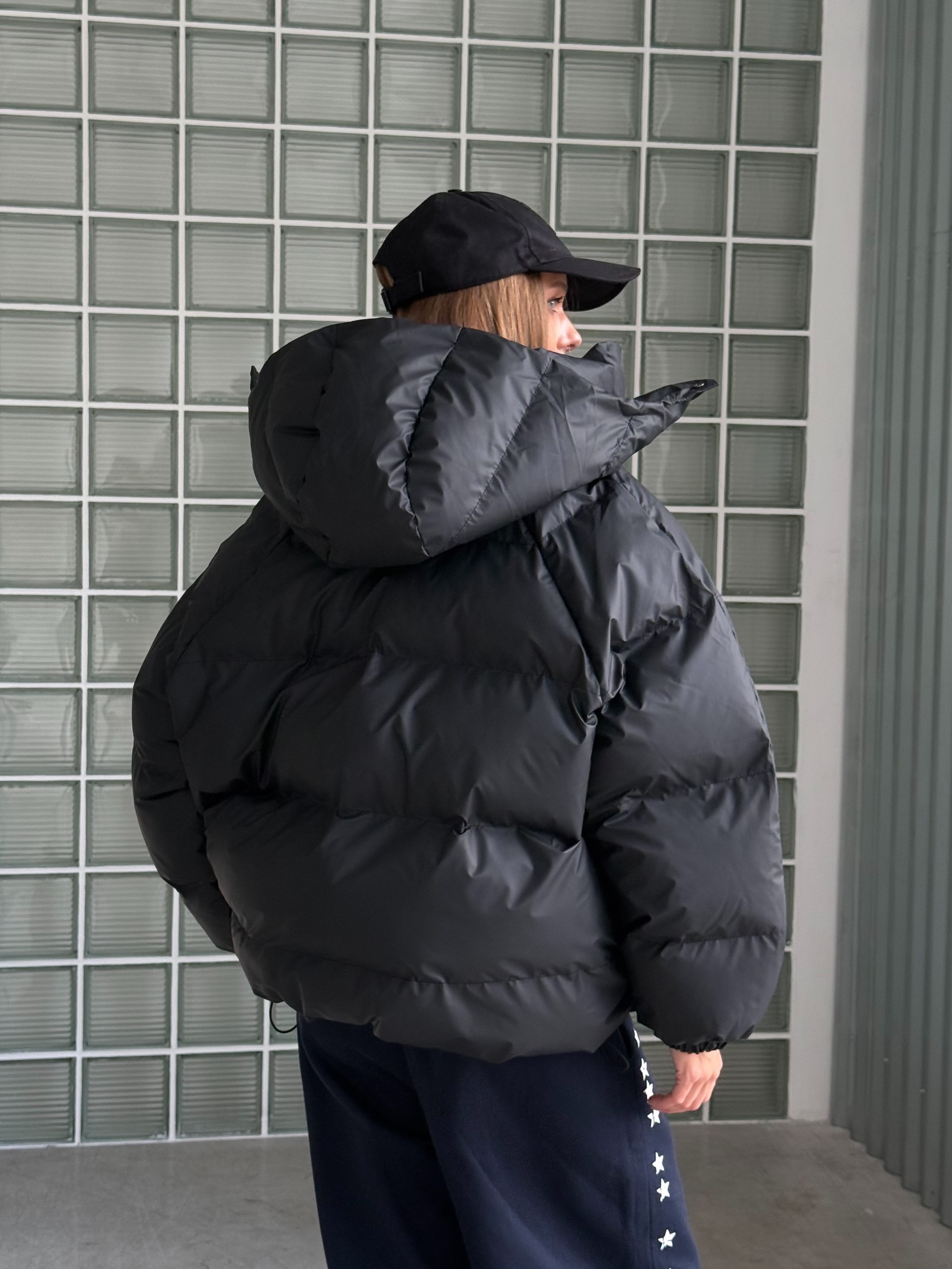 Обʼємний пуфер “Irish” з капюшоном - Зображення 8