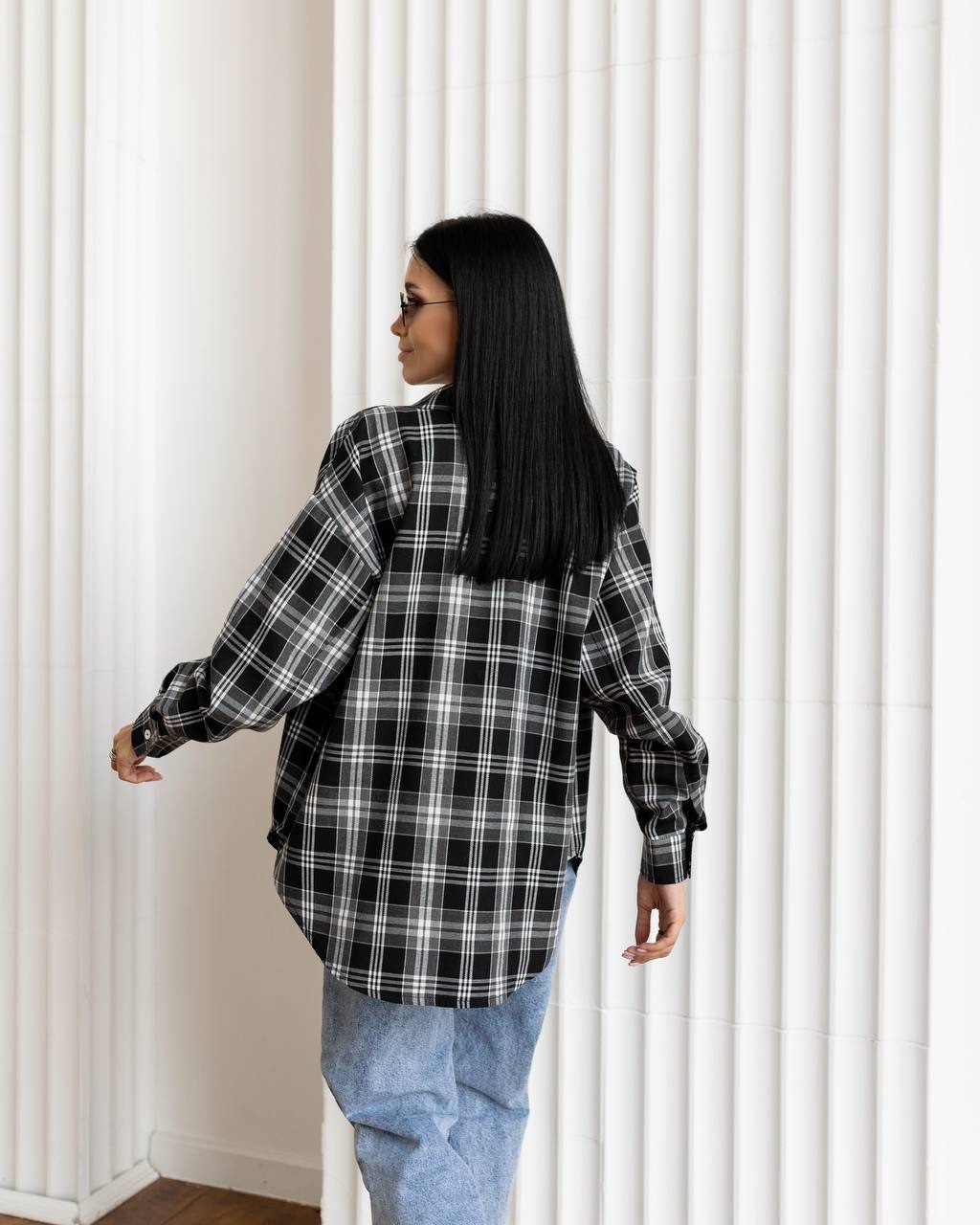 Сорочка з м’якої фланелі “Sandra” в клітинку - Зображення 5