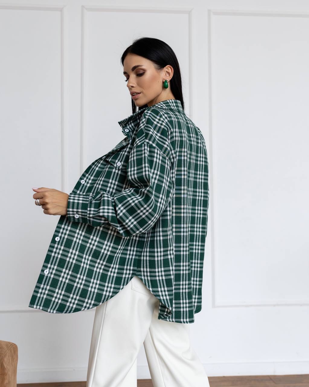 Сорочка з м’якої фланелі “Sandra” в клітинку - Зображення 18