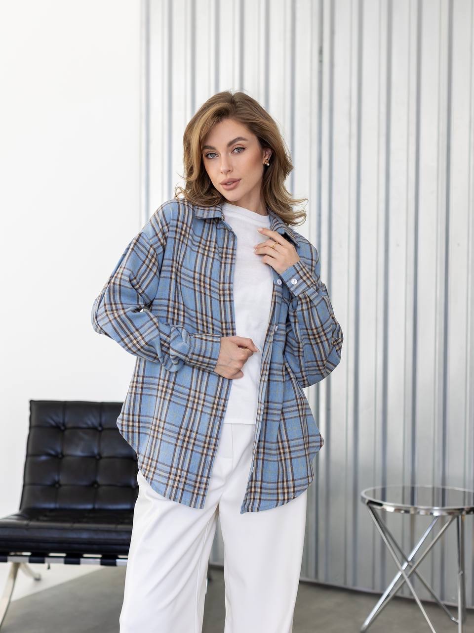 Картата сорочка з фланелі “Noir” - Зображення 9