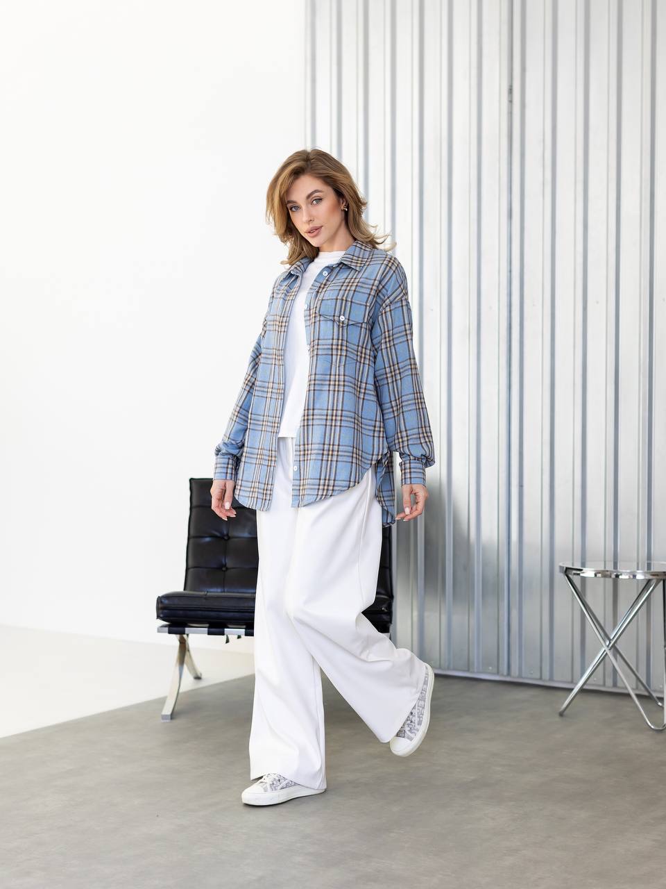 Картата сорочка з фланелі “Noir” - Зображення 12