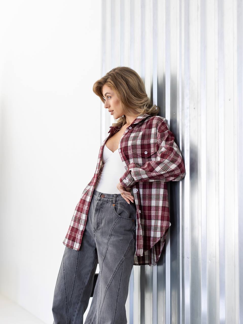 Картата сорочка з фланелі “Noir” - Зображення 3