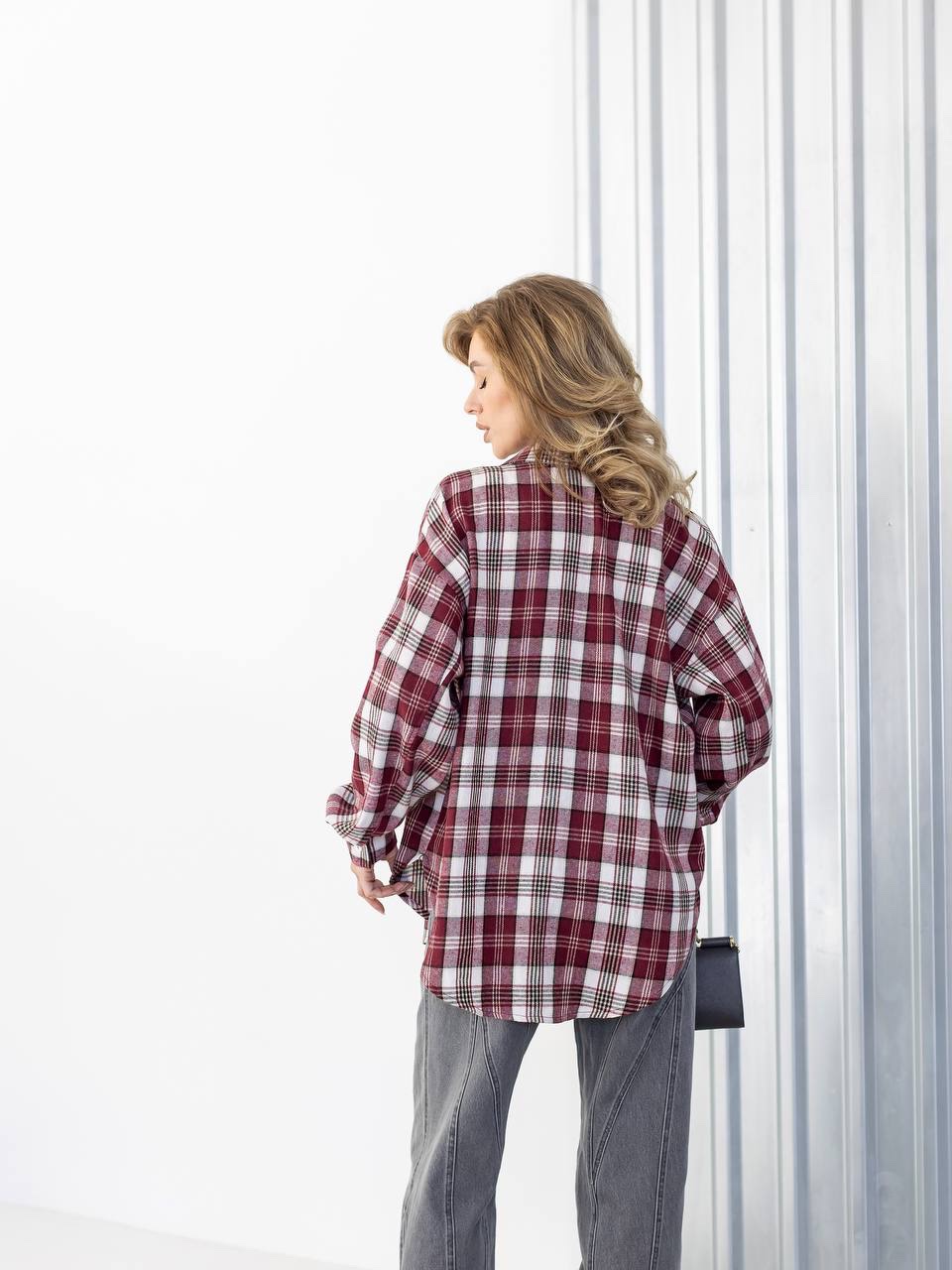 Картата сорочка з фланелі “Noir” - Зображення 4