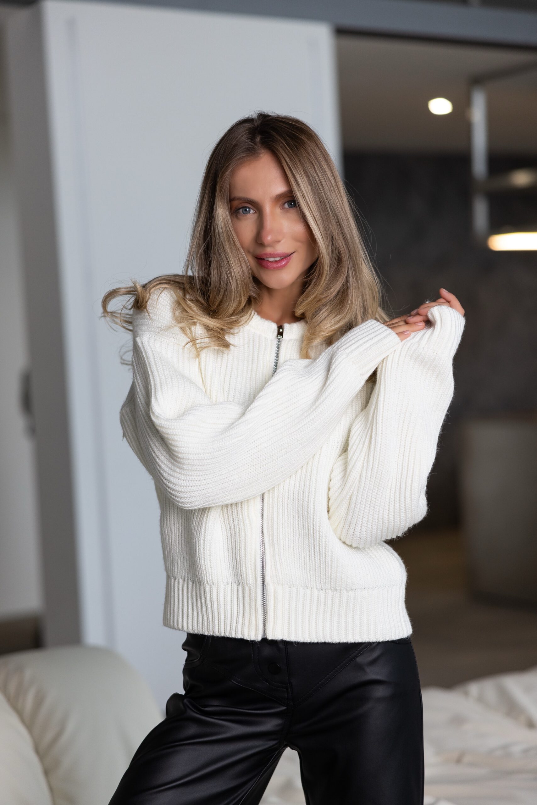 В’язаний бомбер “Morgan” на блискавці