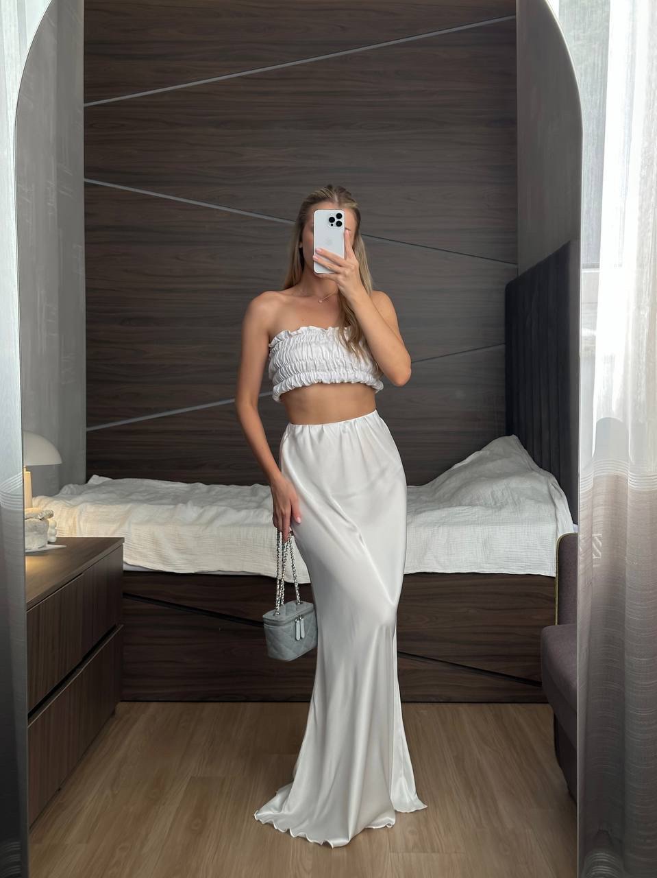 Шовкова спідниця максі “Silva” - Зображення 5