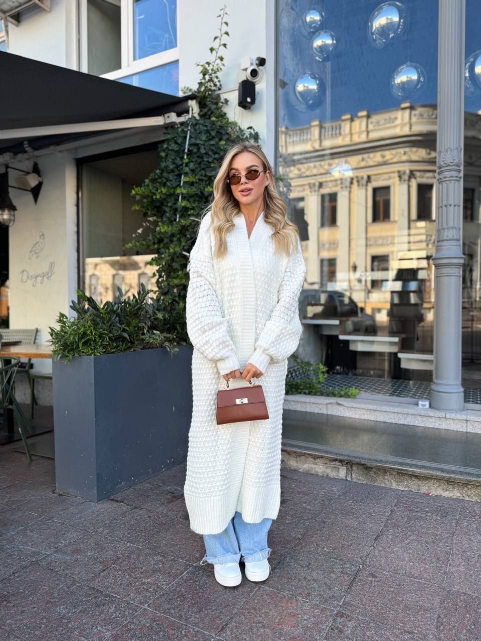 В’язаний кардиган “Cardi Cloud” з об’ємними рукавами - Зображення 2