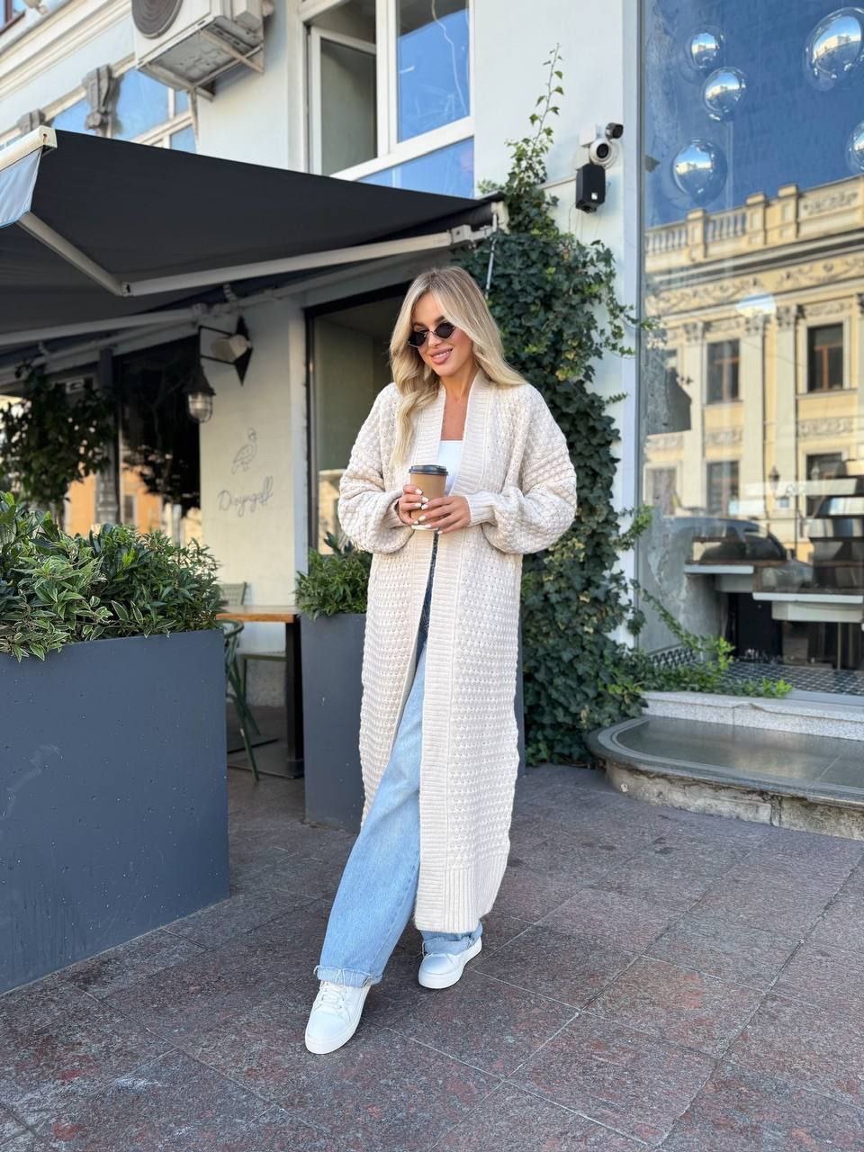 В’язаний кардиган “Cardi Cloud” з об’ємними рукавами - Зображення 8