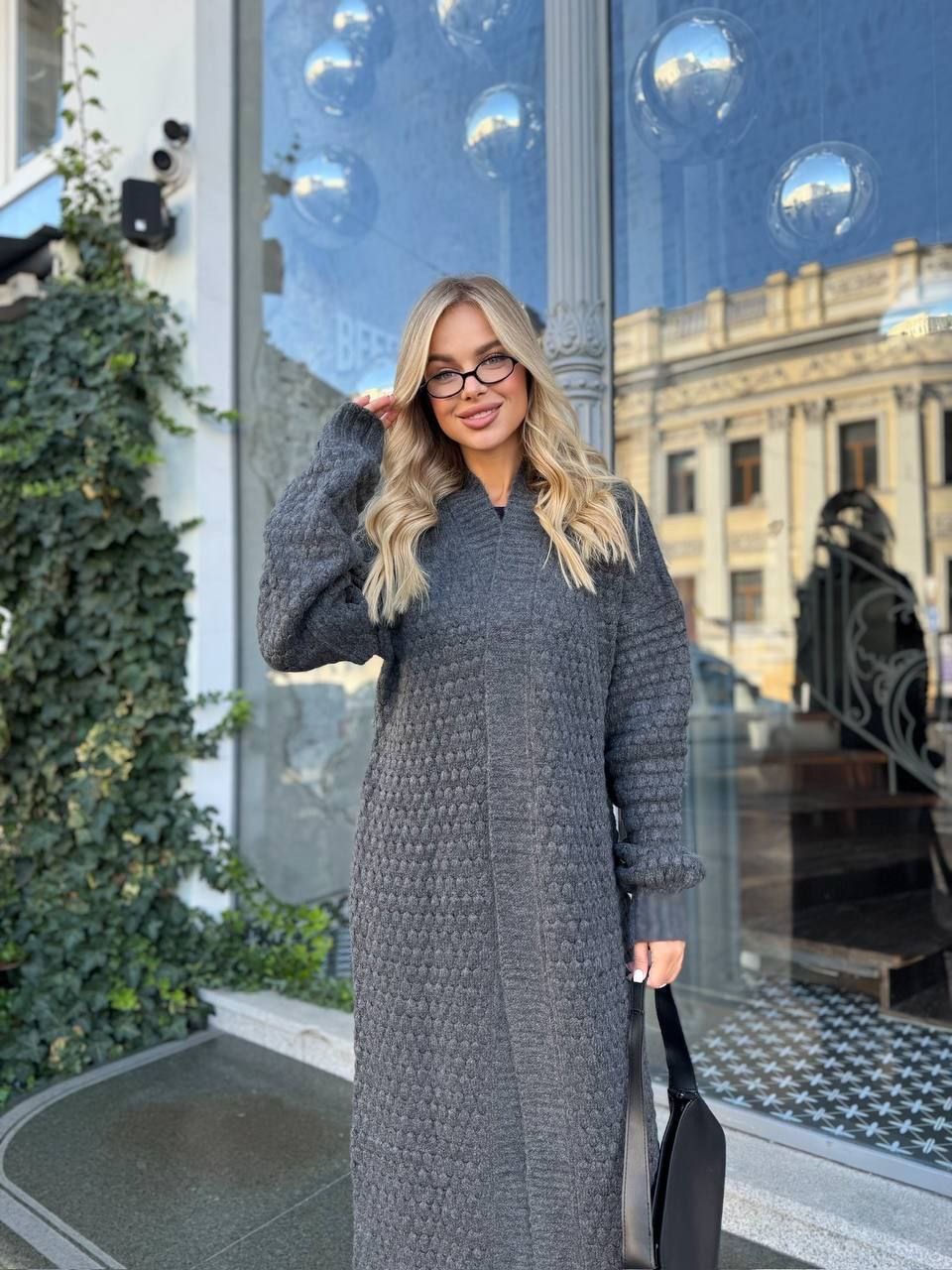 В’язаний кардиган “Cardi Cloud” з об’ємними рукавами - Зображення 11