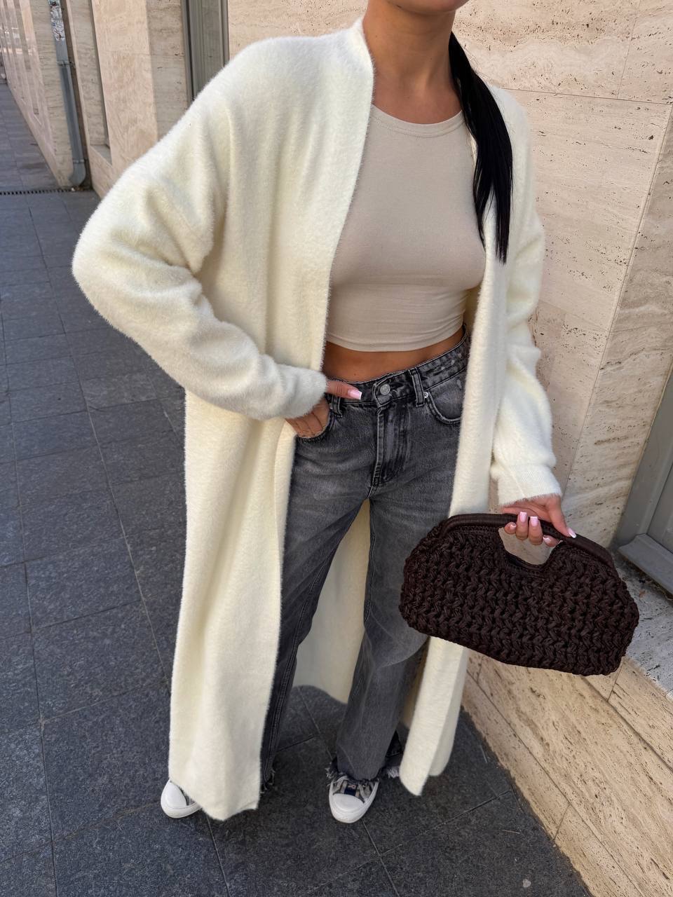 Пухнастий кардиган “Fluffy” вільного крою