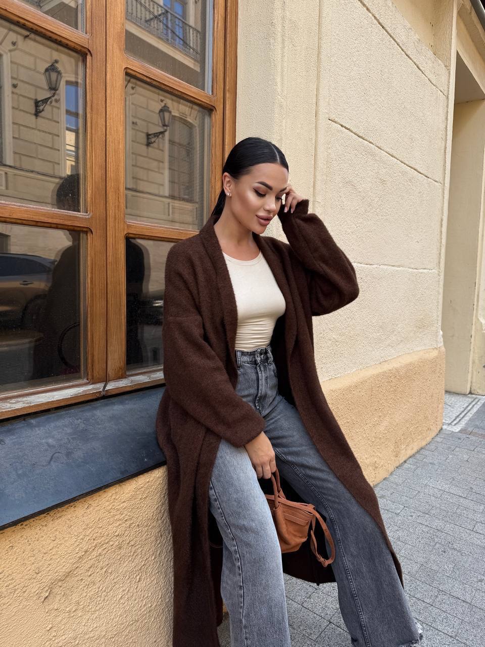 Пухнастий кардиган “Fluffy” вільного крою - Зображення 8