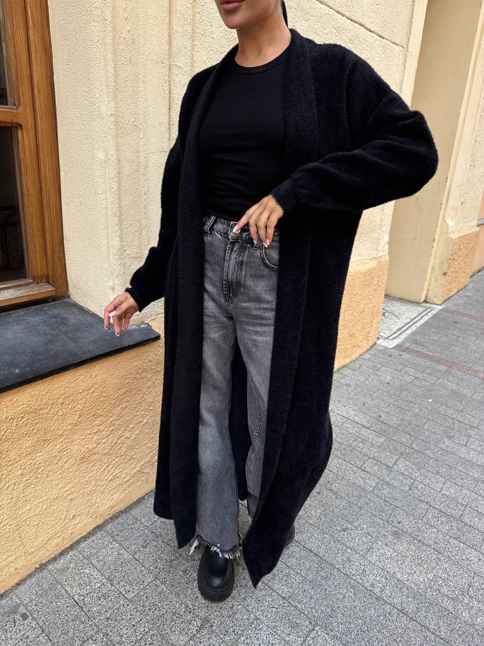 Пухнастий кардиган “Fluffy” вільного крою - Зображення 4