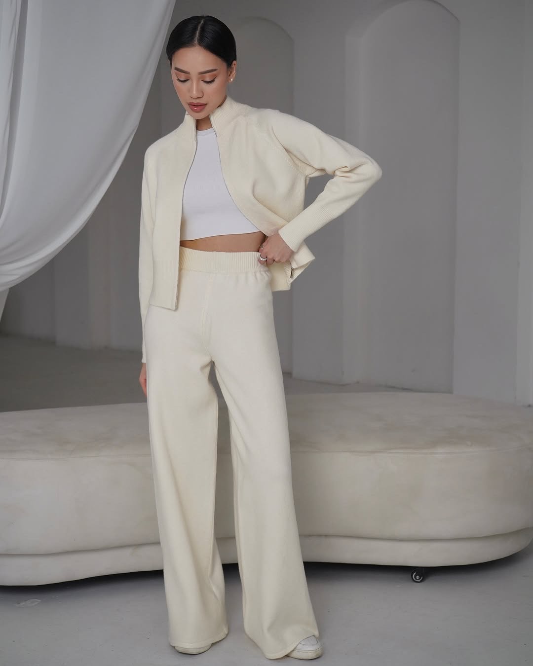 Кашеміровий костюм “Lousy” з широкими штанами