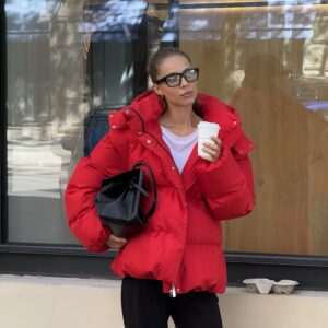 Пуфер “Crush” зі зйомним капюшоном