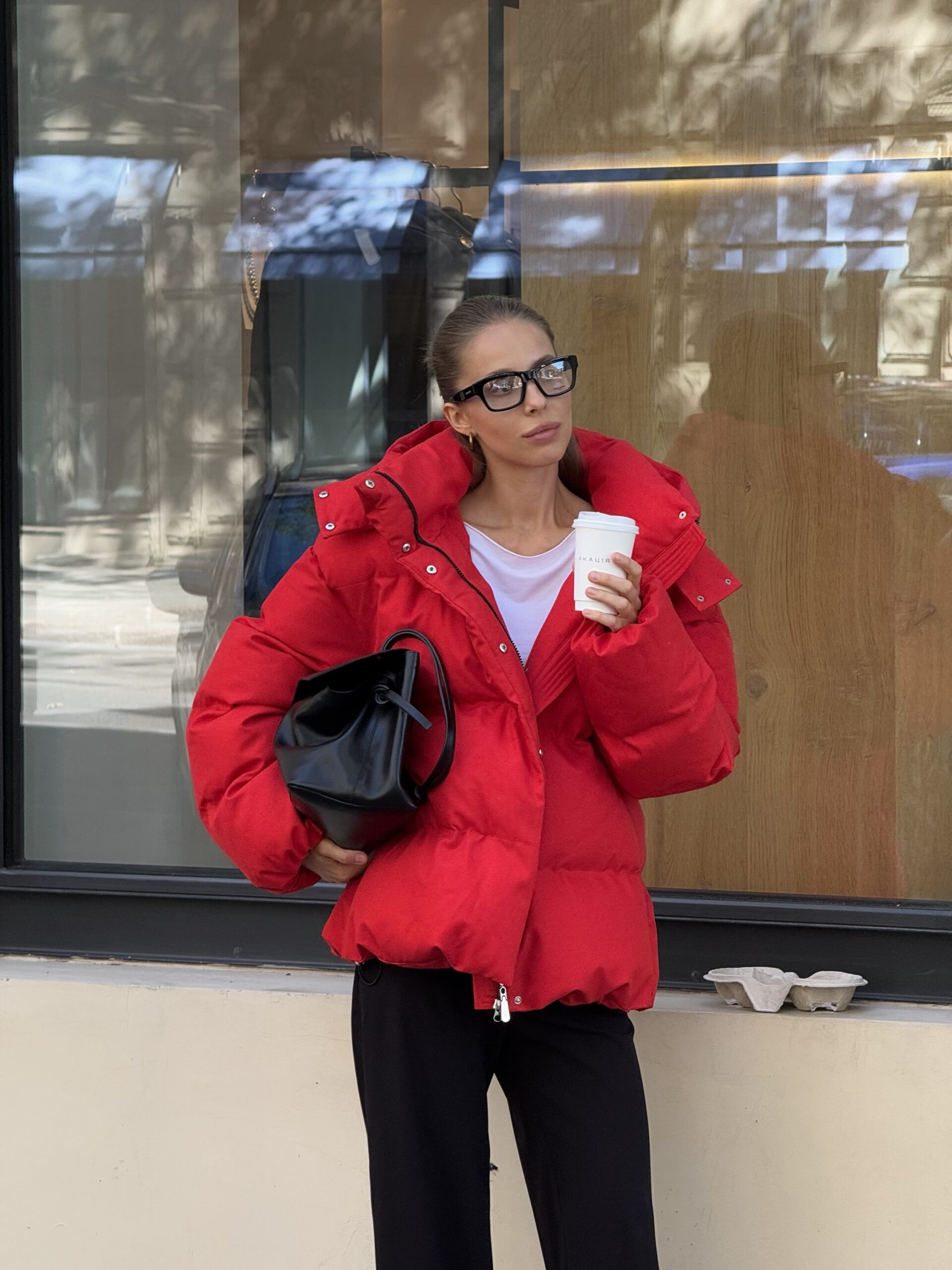 Пуфер “Crush” зі зйомним капюшоном