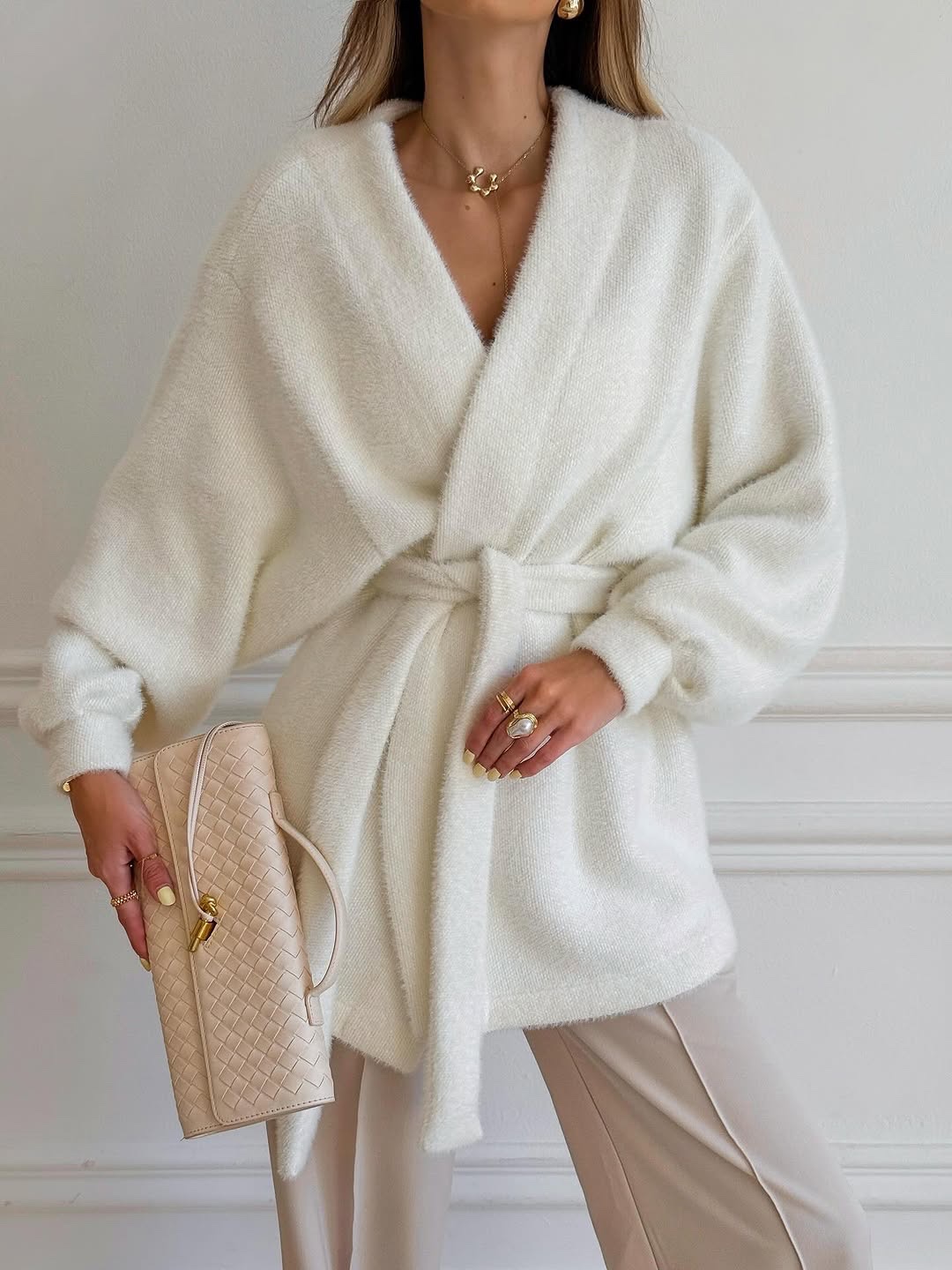 Укорочений кардиган “Aurora” з поясом