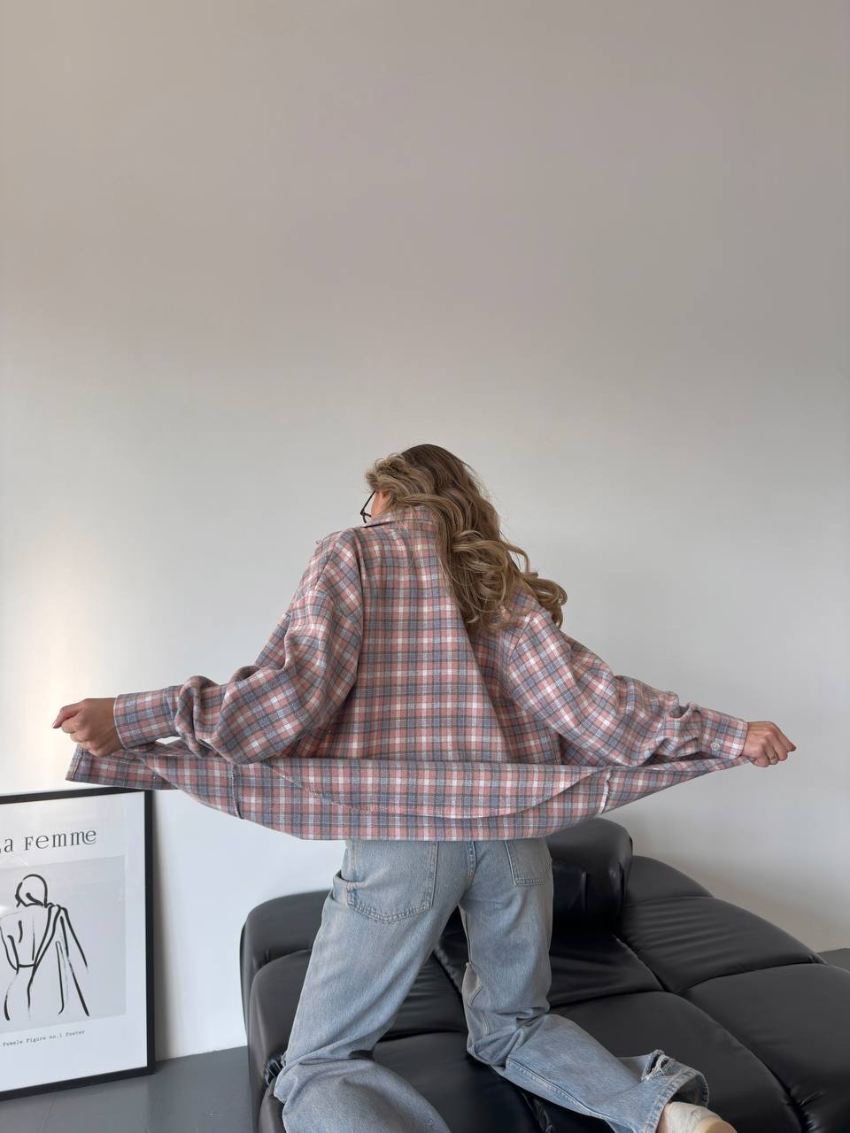 Сорочка з фланелі “Ornella” в клітинку - Зображення 3