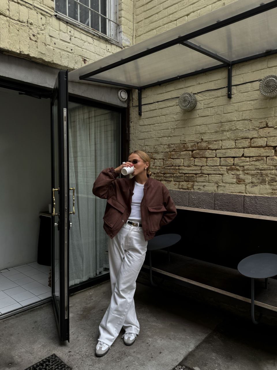 Укорочений бомбер “Terri” на ґудзиках - Зображення 6