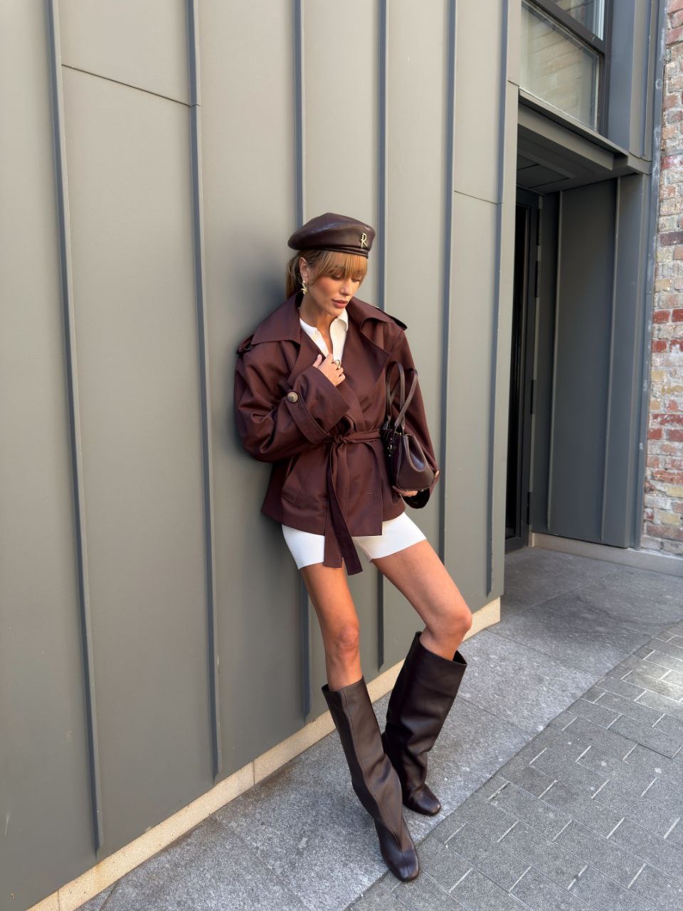 Укорочений тренч “Kimmi” з кишенями - Зображення 5