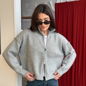 Трикотажний бомбер “Louise” з кашеміру