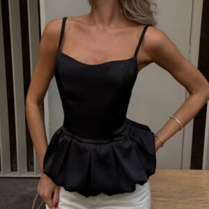 Сатиновий корсет “Susan” зі шнурівкою