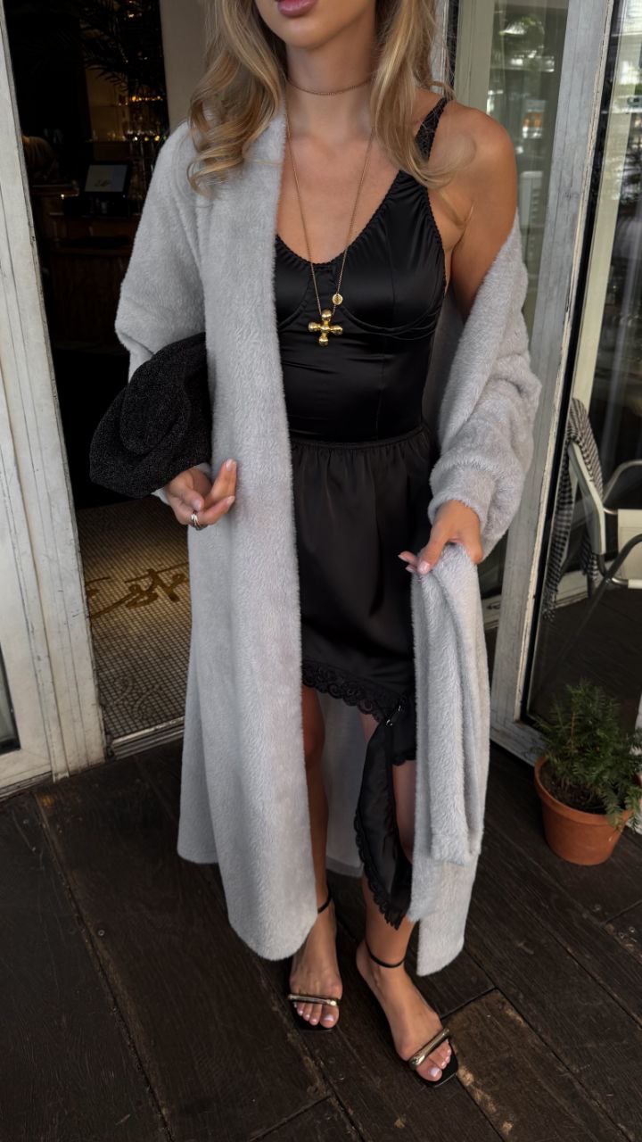 Довгий кардиган “Milena” з мʼяким ворсом - Зображення 5