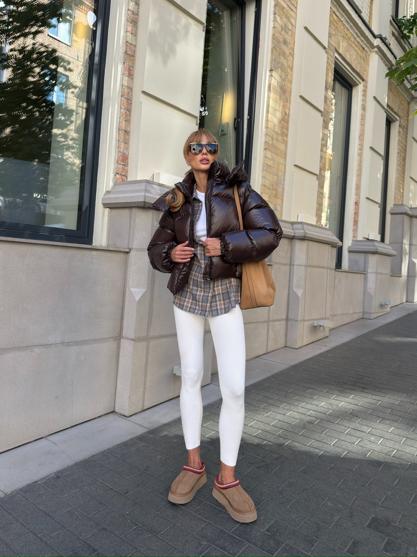 Укорочений глянцевий пуховик “Luna” - Зображення 5