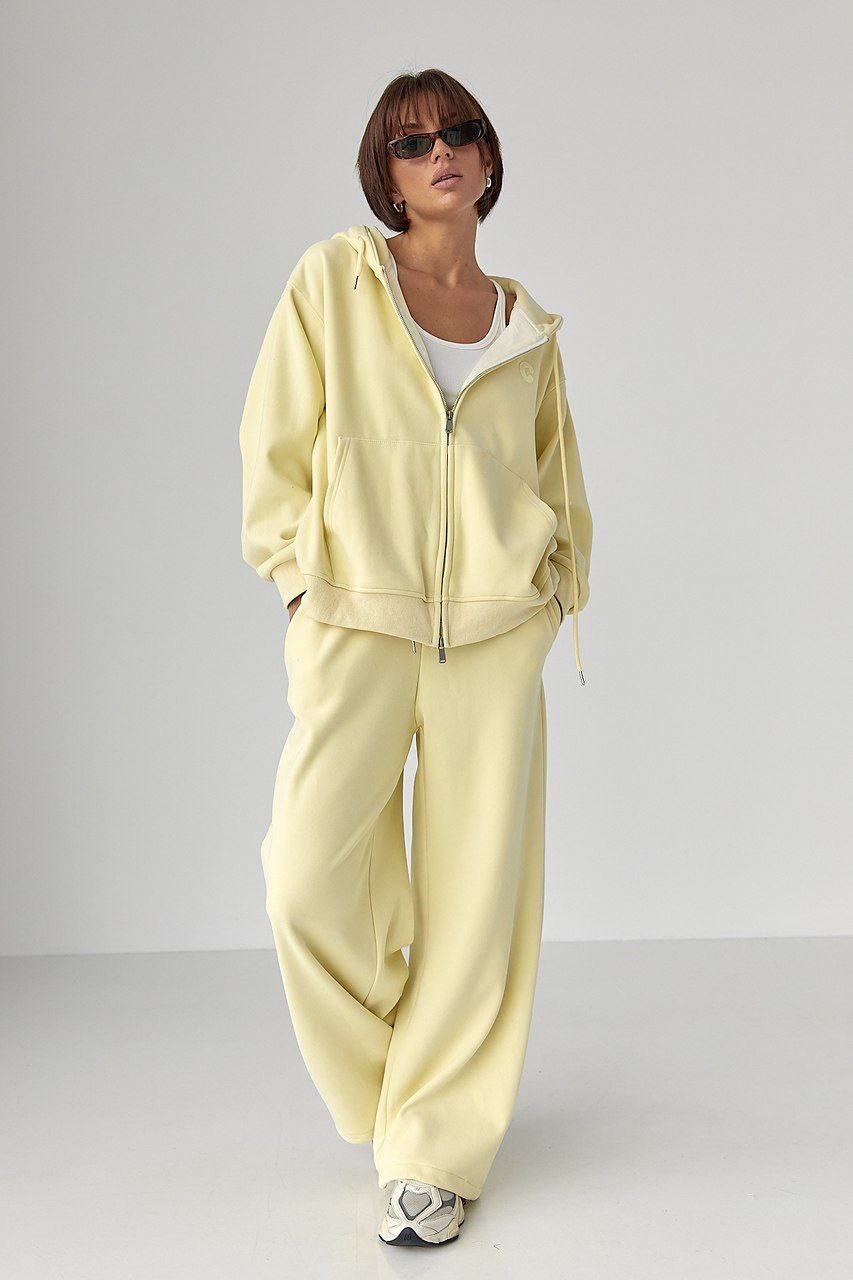 Спортивний костюм “Gimmie” із худі з капюшоном та прямими штанами