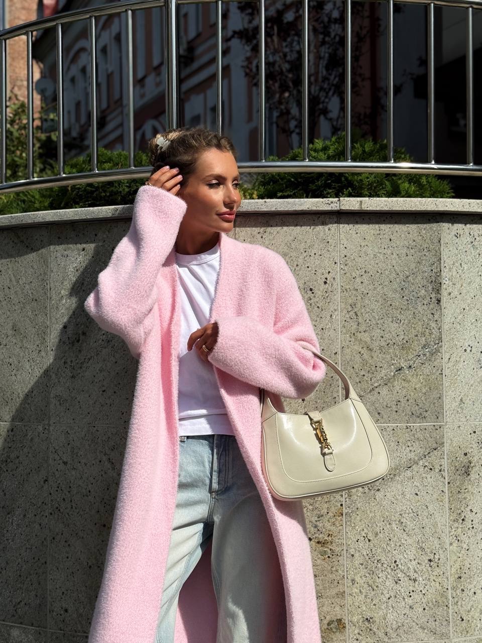 Кардиган “Candy Pink” з поясом - Зображення 3