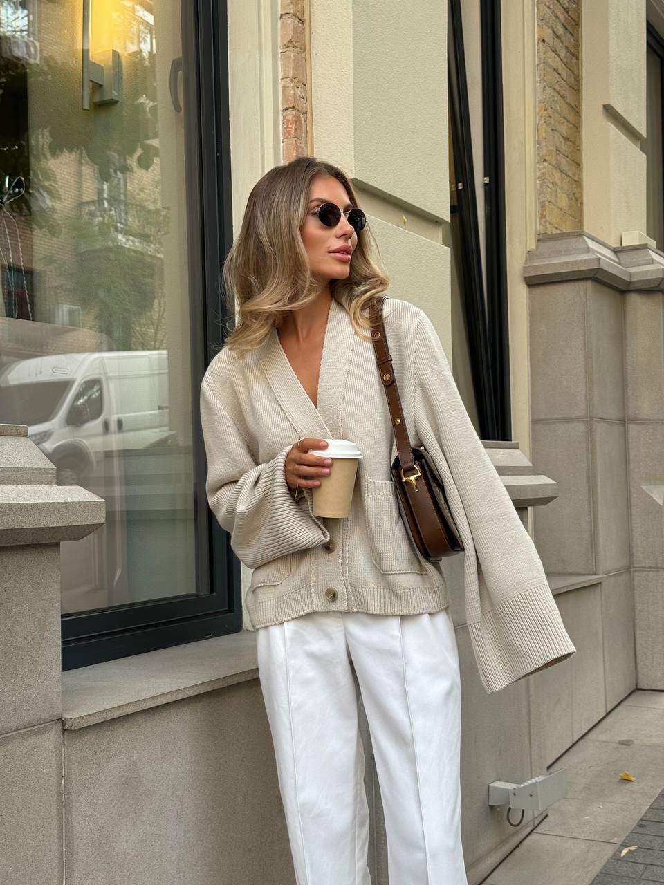 Кардиган “Moanna” на ґудзиках з кишенями